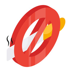 Modern design icon of No smoking 


