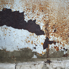 Fototapeta premium Old rusty background, texture, staircase steps concrete industrial multi-colored photo. movement is life.Speed ​​motion blur background