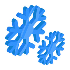 Premium design icon of snowflake 

