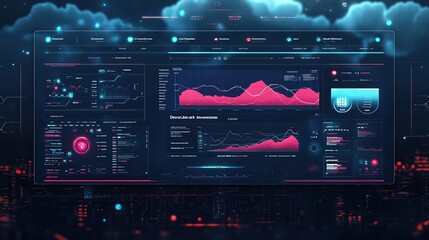 Obraz premium A DRaaS interface displaying real-time backup processes.
