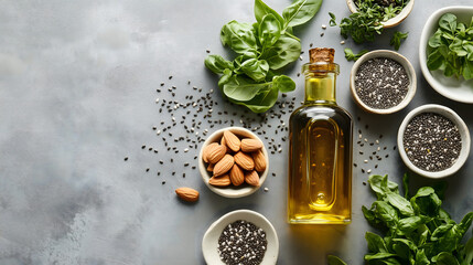  Highlighting the Benefits of Cold-Pressed Oil for Healthy Cooking, Skin, and Digestion in a Health-Conscious, Minimalist Setup