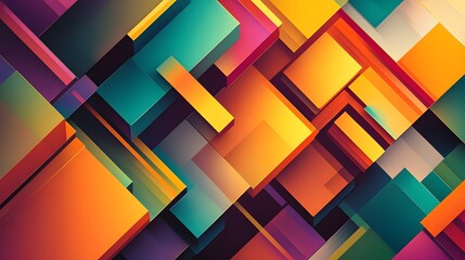 Fototapeta premium Abstract Geometric Shapes Wallpaper