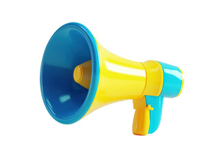 Megaphone on isolated white background