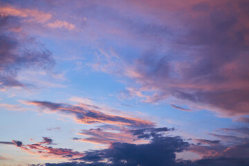 Colorful Sunset Clouds in a Tranquil Sky