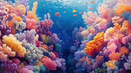 Vibrant Underwater Coral Reef