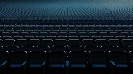 Naklejka premium Empty Seats in a Large Auditorium
