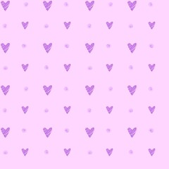 Sweet Valentine's Day Heart Design in Purple &ndash; Ideal for Romantic Wallpaper and Wrapping Gifts