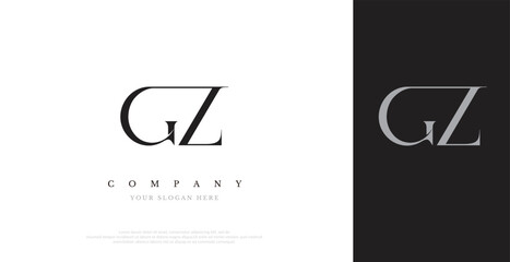 Initial GZ Logo Design Vector 