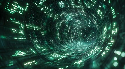 Obraz premium Digital Tunnel