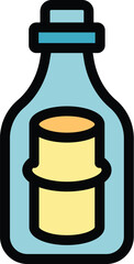 Message in a bottle icon, editable vector, perfect for your design needs
