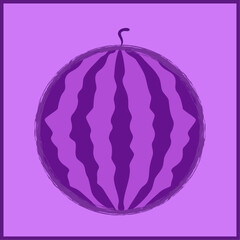 Abstract purple watermelon