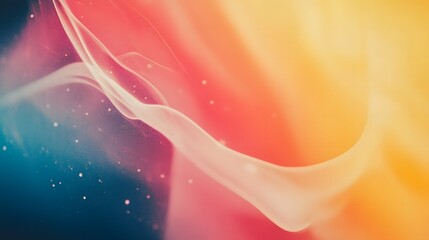 Abstract Colorful Swirling Smoke