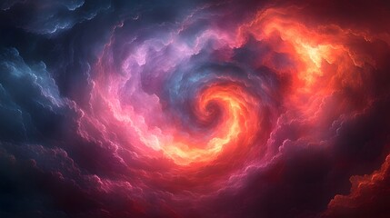 Abstract  Swirling Clouds