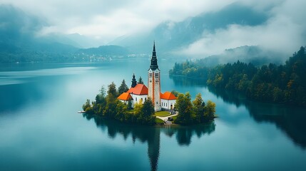 Church on the Island, Lake Bled, Slovenia