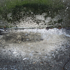 Old rusty background, texture, staircase steps concrete industrial multi-colored photo. movement is life.Speed ​​motion blur background