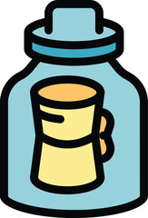 This vector illustration of a message in a bottle is perfect for projects related to communication, history, and adventure