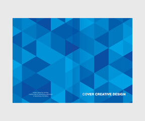 Cover design for presentations and advertising, creative layout of booklet cover, catalog, flyer, fashionable background for text and photo