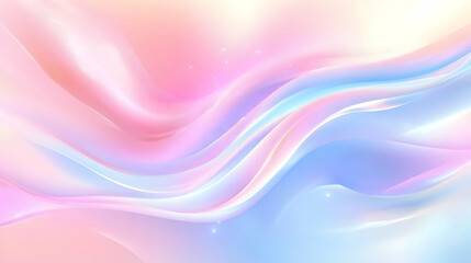 Fototapeta premium Pastel Wavy Background with Soft Color Blends