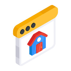 An icon design of homepage 

