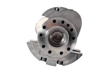 Engine Crankshaft on a white background