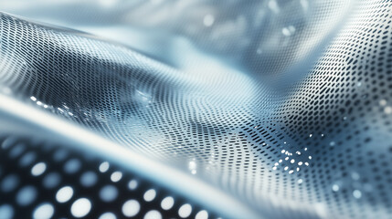 Close-up of Textured Metallic Surface with Fluid Motion