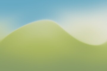 Obraz premium Green and blue gradient graphic background with shadow waves