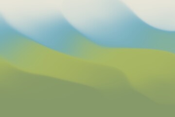 Obraz premium Green and blue gradient graphic background with shadow waves