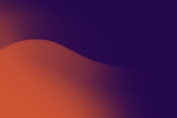 Dark blue and orange gradient graphic background with shadow waves