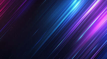 Fototapeta premium Futuristic Neon Light Trails in Blue and Purple