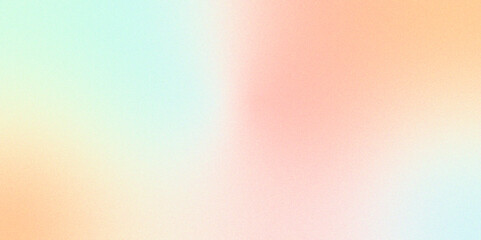 Digital grainy gradient with a colorful soft noise effect. Vintage Grunge Texture Pattern in Blue yellow and orange Tones for Artful Wallpaper blur, noise, grain, texture. abstract background