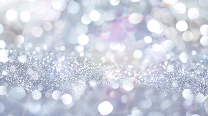 Abstract Silver Glitter Background
