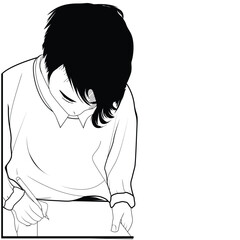 illustration character unique style vector