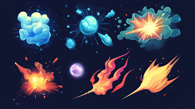 Visual effects set reference for video games