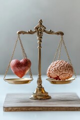 Balance of Heart and Mind on Scales of Justice