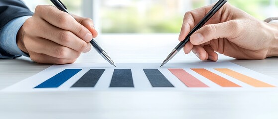 Interior Designer Selecting Fabrics and Materials