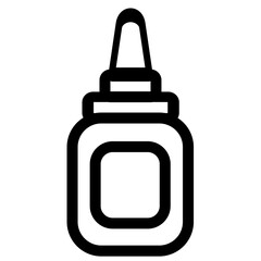 Obraz premium Nasal drops - clean and modern pharmacy and medicine icon