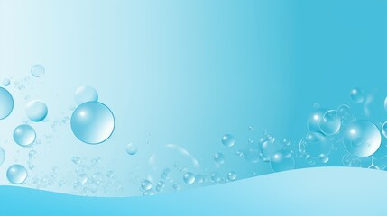 Blue bubbles abstract background with underwater bubbles.