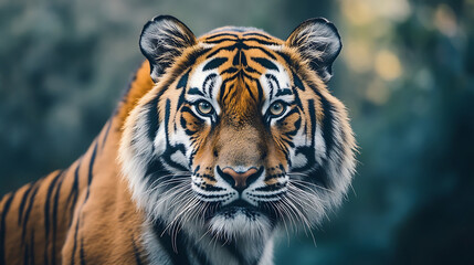Obraz premium tiger standing, isolated on white