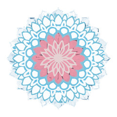 Intricate Mandala Pattern Design Symmetrical Line Art for Decoration Coloring