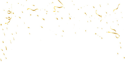 Confetti abstract seamless background template design. Gold ribbon luxury greeting 
confetti pattern.