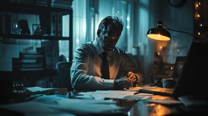 A corrupt official taking a bribe in a dimly lit office, symbolizing the pervasive nature of corruption