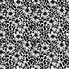 black and white seamless pattern