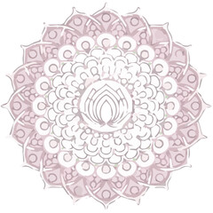 Intricate Mandala Pattern Design Symmetrical Line Art for Decoration Coloring