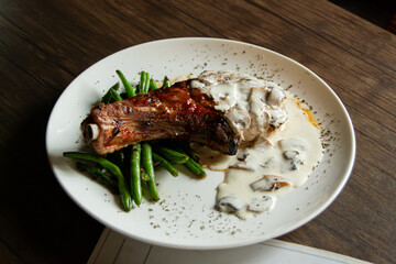 grilled steak