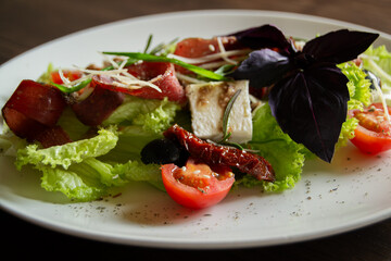 salad with vegetables