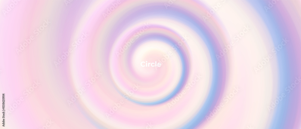 Wall mural abstract circle portal swirl shape with gradient background. vector. fluid vivid gradients for banne