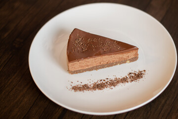 chocolate cake on plate