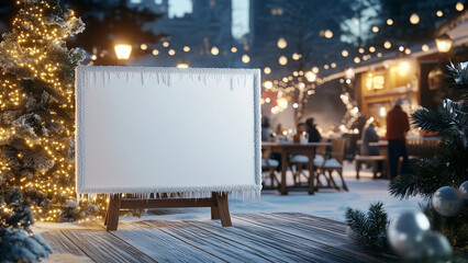 Winter Wonderland - Enchanting Outdoor Dining Experience, frosty at billboard