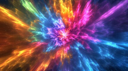 Obraz premium A colorful burst of fireworks, perfect for adding excitement to holiday designs, celebrations, or special events.