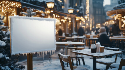 Winter Wonderland - Enchanting Outdoor Dining Experience, frosty at billboard